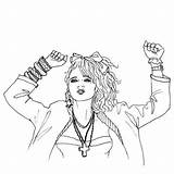 Coloring Pages Madonna 80s Patricia 80 Color Print Sheets Cartoon Printable Getcolorings Barbie Holograms Jem Choose Board sketch template