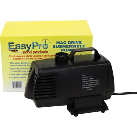 easypro submersible mag drive pump  gph ep azponds supplies