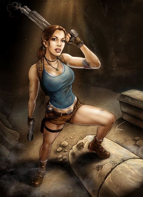 Lara Croft Classic By Vinroc On Deviantart Lara Croft Tomb Raider
