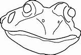 Frog Coloring Face Mask Printable Print Adobe Pdf Format Click Activity sketch template