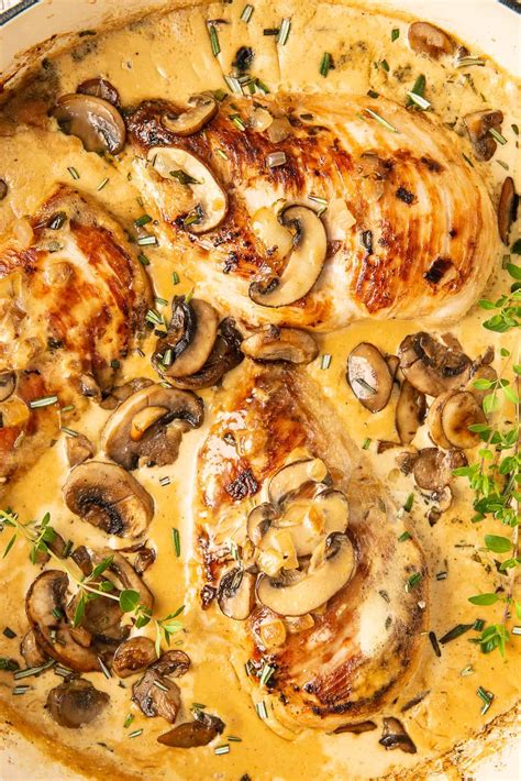 Creamy Mushroom Chicken Easy Chicken Recipes