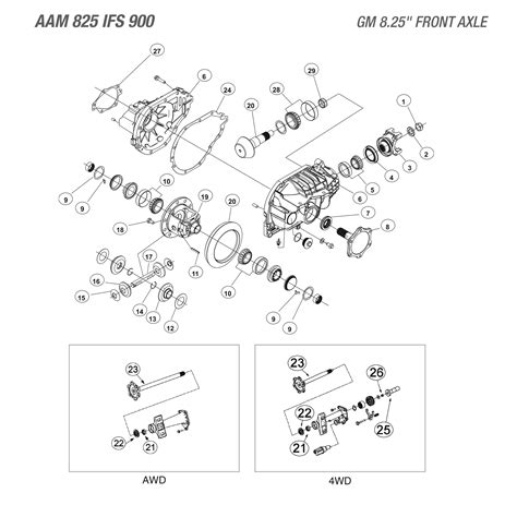 gm  ifs front axle differential parts catalog west coast differentials