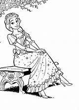 Coloring Girl Pretty Sitting Pages Colouring Popular Library Clipart Coloringhome sketch template