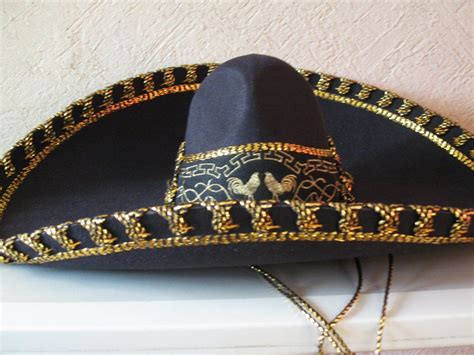 sombrero charro negro negro  adulto ligero mx mexican sombrero hat mario hat mexican