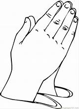 Hands Praying Coloring Pages Printable Getcolorings Color Fundamentals sketch template
