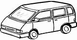 Van Coloring Pages Printable Transportation Getcolorings Color Getdrawings Without sketch template