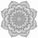Mandala Coloring Pages Celestial Style sketch template