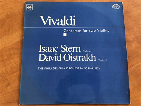 Vivaldi Concertos For Two Violins Isaac Stern Violinist David