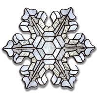 pattern winter snowflake stained glass patterns  stained