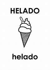 Alfabeto Helado sketch template