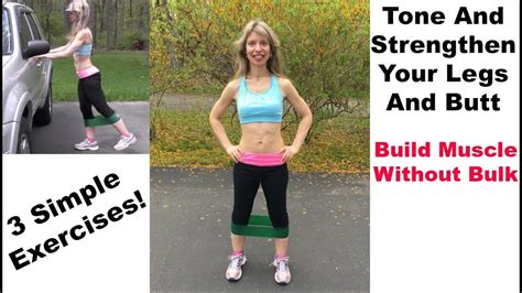 tone legs thighs and butt fast easy band workout exercises