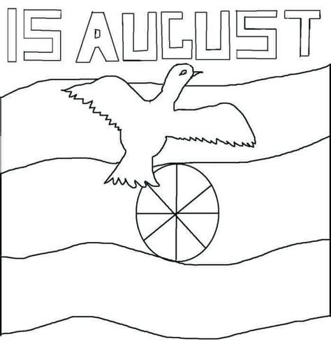 printable august coloring pages  coloringfoldercom
