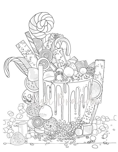 ideas  coloring candy coloring pages