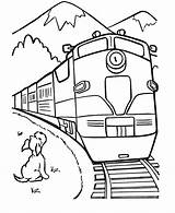 Train Coloring Pages Kids Printable Trains sketch template