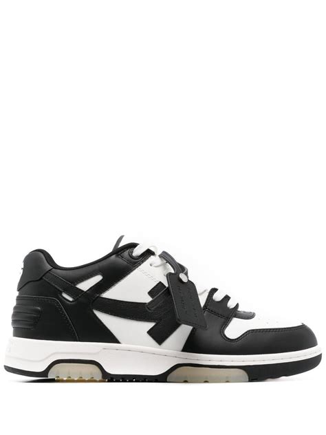 white   office panelled sneakers farfetch