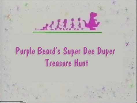 Purple Beard S Super Dee Duper Treasure Hunt Custom