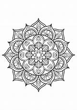 Mandala Colorama sketch template