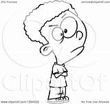 Angry Cartoon Boy Illustration Outline Clipart Royalty Pouting Casual Toonaday Lineart Vector Leishman Ron 2021 sketch template