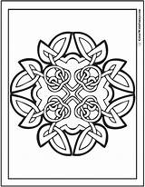 Celtic Colorwithfuzzy Knotted sketch template