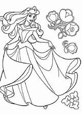 Aurora Princess Coloring Pages Disney Colouring Sleeping Beauty Flower Printable Drawing Kids Flowers Little Color Print Getdrawings Popular Coloringhome sketch template