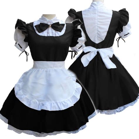 Maid Wear Cafe Overalls Classic Cosplay Costume Cos Dress