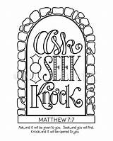 Seek Coloring Knock Ask Bible Pages Find Color Two Journaling Sizes 5x11 Scripture Verse Printable Etsy Tip Getcolorings Zoom Click sketch template