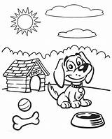 Coloring Sunny Pages Dog Cloudy Printable Colouring Halloween Weather Sheet Drawing Kleurplaten Kids Critters Cartoon Doggy Sheets Print Part Conditions sketch template