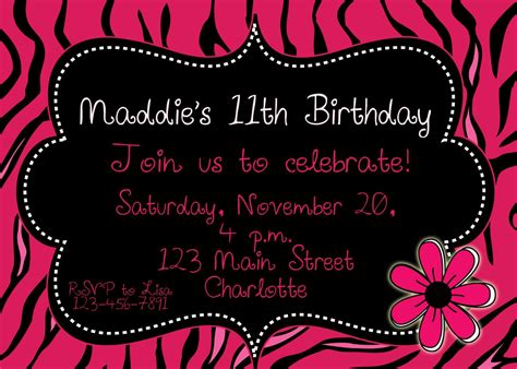 printable birthday invitations  girls invitation design blog