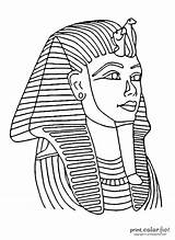 Coloring Tutankhamun Mask Color Printable Egyptian Pages Print Fun Tut Printables King Masks Ancient Printcolorfun Sheets Adult Egypt Drawings Books sketch template