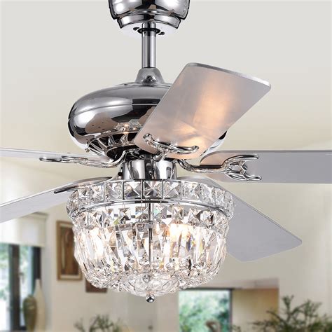 warehouse  tiffany    blade chrome lighted ceiling fans cfl remo  picclick