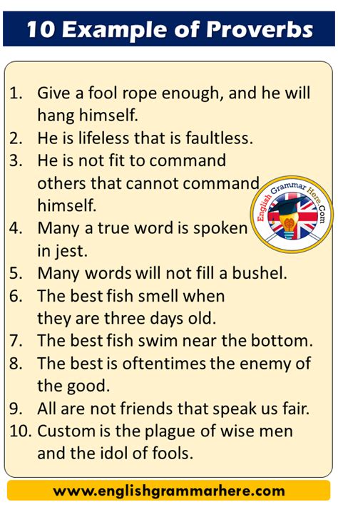 proverbs  english english grammar