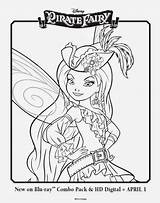Pirate Fairy Coloring Pages Disney Printable Tinkerbell Fairies Zarina Colouring Silvermist Box Color Crayons Grab Visit Vidia Fawn Pan Peter sketch template