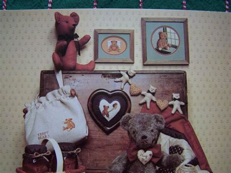 1984 teddy bears embroidery needlepoint patterns and sewing stuffed bears