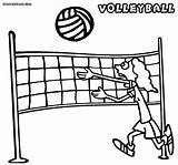 Volleyball Coloring Pages sketch template