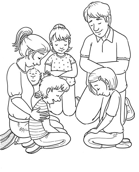 ideas children praying coloring pages home family style