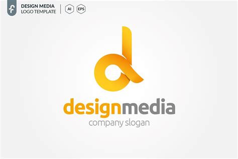 media logo creative illustrator templates creative market