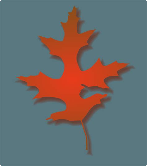 Onlinelabels Clip Art Oak Leaf Autumn