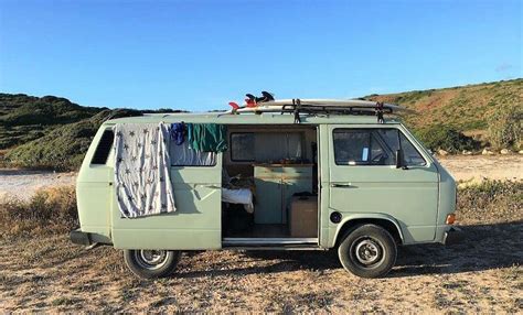 renting  vintage camper van  surf  portugal