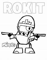 Coloring Rokit Mixels Mixel Series Tribe Pdf sketch template