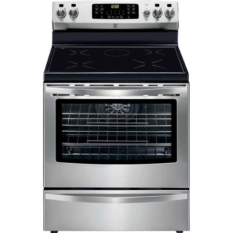 kenmore   cu ft freestanding induction range  true convection stainless steel