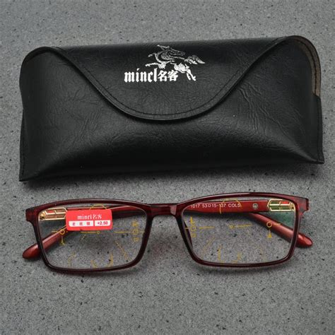 Mincl Ultra Light Women Square Multi Focus Glasses Progressive Resin