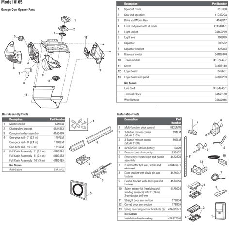 chamberlain liftmaster professional   hp parts diagram reviewmotorsco