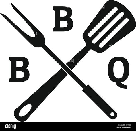 bbq logo simple illustration  bbq vector logo  web design