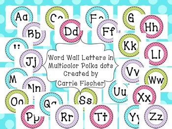 word wall letters  carrie fischer tpt