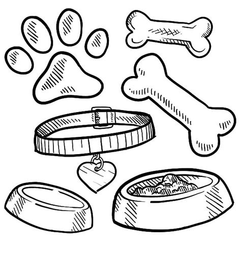 dog bone coloring pages