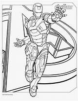 Avengers Avenger Ironman Mewarnai Mewarna sketch template