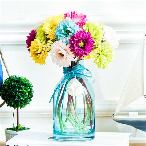 Small Flower Vases Blue Glass Vases Wholesale