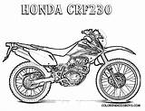 Coloring Pages Kids Motorcycle Bike Dirt Motocross Motorbike Honda Boys Print Book Yescoloring Crf230 Colouring Printable Adults Ausmalbilder Bikes Color sketch template