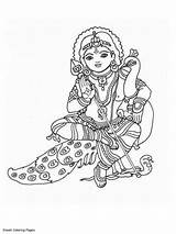 Hindu Gods Goddesses sketch template
