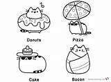 Pusheen Coloring Pages Beach Essentials Printable Kids Color Print Adults Friends sketch template